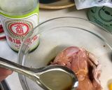 A picture of step 1 of Three Cup Chicken Thighs.