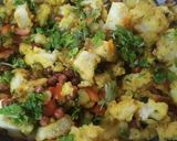A picture of step 4 of Bread Poha.