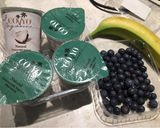 A picture of step 1 of Coconut Berry Yoghurt Smoothie.