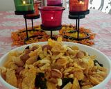 A picture of step 8 of Fried Poha Namkeen Poha Chivda.