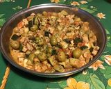 Une image de l'étape 10 de Veau aux olives,tomates et courgette.