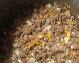 A picture of step 3 of Chili batch 5.