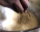A picture of step 2 of Basboussa (semolina Cake).