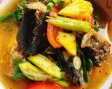 Hình bước làm 3 của món Canh chua cá ngừ