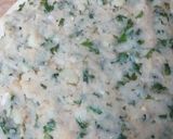 A picture of step 1 of Aloo ka lacha paratha.