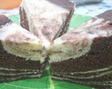 Foto langkah ke 5 dari resep Zebra Cake Putih Telur (Panggang OK Kukus Ok).