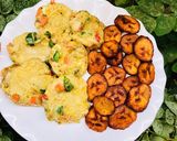 A picture of step 7 of Egg muffin wt fried plantain.