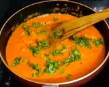A picture of step 7 of Paneer butter masala.