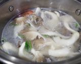 Hình bước làm 2 của món Canh đậu hũ non nấu nấm bào ngư (món chay)