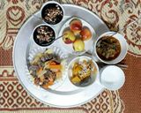 Hình bước làm 5 của món Canh bí ngô đậu phộng