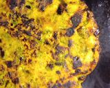A picture of step 2 of Methi parantha.