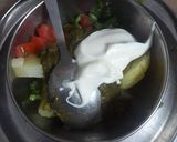 A picture of step 2 of Biscuit pakode.