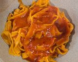 Foto del paso 6 de la receta: Fideos de morrón y huevo