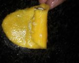 A picture of step 4 of Mango cheese roll.