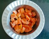 A picture of step 1 of Healthy, tasty unique dry fruit Chiku basundi.