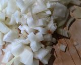 A picture of step 1 of Homemade onion stuffing for roast chicken.