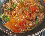A picture of step 5 of Kadhi bari bihari style.