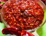 A picture of step 4 of Schezwan sauce.