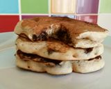 A picture of step 5 of Vickys Vegan Scotch Pancakes, GF DF EF SF NF.