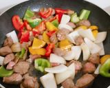 Hình bước làm 3 của món Bò xào lúc lắc