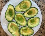A picture of step 1 of Taco Stuffed Avocado's.