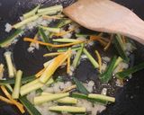 A picture of step 2 of Tagliatelle with an orange aroma.