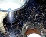 A picture of step 1 of Vanilla Chocolate Ice cream Cold Coffee Using Coffee Creamer.