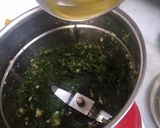 A picture of step 4 of Basil Pesto and Bruschetta.