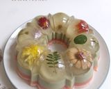 Foto langkah ke 9 dari resep Puding Matcha Semangka Edible Flower.