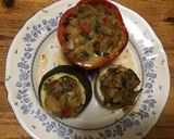 Une image de l'étape 12 de Poivrons courgettes et navets farcis aux légumes.