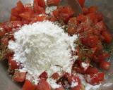 Foto del paso 2 de la receta: Buñuelos de tomate sin gluten, sin lácteos, sin huevos
