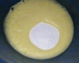 A picture of step 2 of Hidden heart cake (baked in pateela oven).
