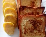 A picture of step 4 of Toast mayai (French toast) & sweet potatoes.