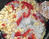 Foto del paso 2 de la receta: Arroz no tan Primavera con Papas rellenas😎🌸