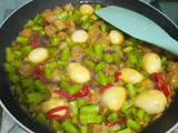 Oseng Buncis Tempe Telur Puyuh