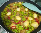 Foto langkah ke 4 dari resep Oseng Buncis Tempe Telur Puyuh.