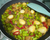 Foto langkah ke 4 dari resep Oseng Buncis Tempe Telur Puyuh.