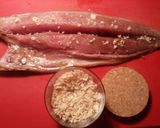 Foto del paso 7 de la receta: Lomo de bonito con majado Urrutia al horno, sobre fondo de ensalada con boquerones en vinagre