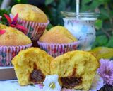 Foto del paso 6 de la receta: Magdalenas de flan con corazón de dulce de leche🧉