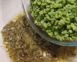 A picture of step 3 of Lilva Kachori ગુજરાતી લીલવા કચોરી લીલી તુવેરની કચોરી.
