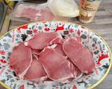 Sajtos, baconos, gombás karaj recept fázis 1 fotója