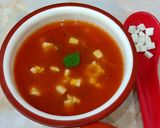 A picture of step 3 of Tomato Paneer Soup.