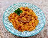 Une image de l'étape 6 de Orzo à la sauce tomate merguez 🥣.