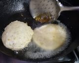 A picture of step 4 of Daal kachori with tarkari.