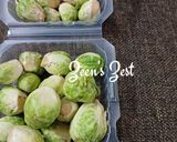 A picture of step 1 of Brussel sprouts Fry.