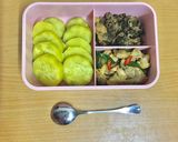 Hình bước làm 3 của món Day 16 : Thịt heo rang lá mắc mật, thịt bò đảo lá lốt_eat1000