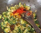 A picture of step 5 of Achaari Karela.