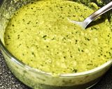 Foto del paso 1 de la receta Tallarines al pesto de almendras y anacardos con cherry y langostinos 🦐