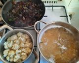 Glutén-, és tejmentes mangoldos karfiolfelfújt recept fázis 1 fotója