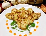 Hình bước làm 3 của món Nấm Đùi Gà Xào Bơ Tỏi Chay